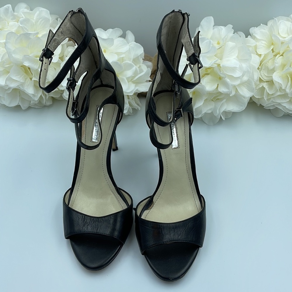 BCBG High Heel Open Toe Ankle Strap Shoes